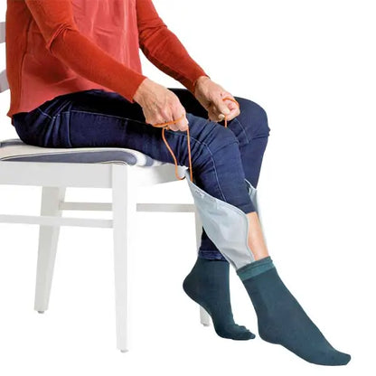 Socken- und Strumpfanziehhilfe