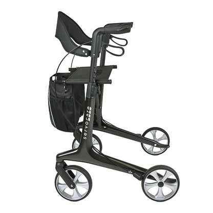 Carbon Rollator – Ultraleicht 5,3 kg, faltbar bis 150 kg belastbar
