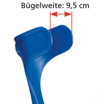Unterarm-Gehstütze  Standard - Griff-Farbe blau - Mit Hartgriff
