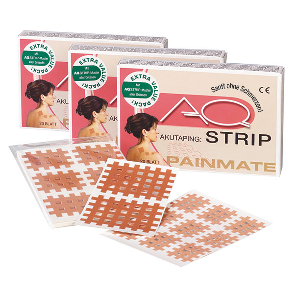 AQ-Strip Gittertape - C - 20 x 2 Strips - Packung mit 20 Blatt, blau